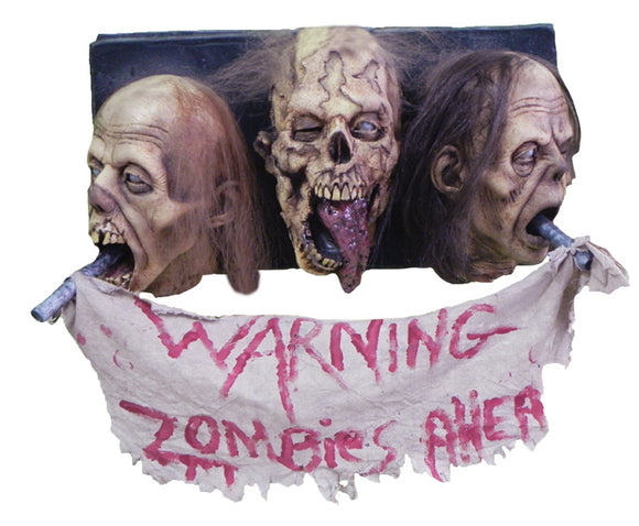 ZOMBIE WALL PLAQUE 3 FACED