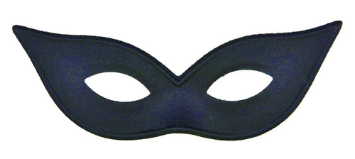 Black Satin Harlequin Mask