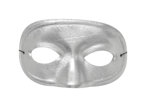 Silver Domino Half Mask