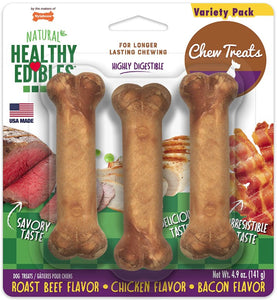 Nylabone Healthy Edibles Chews Variety Pack Regular