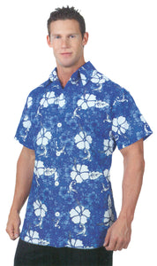 Hawaiian Shirt Blue Adult Xl