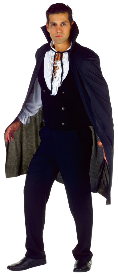 Mens Dracula Cape Black