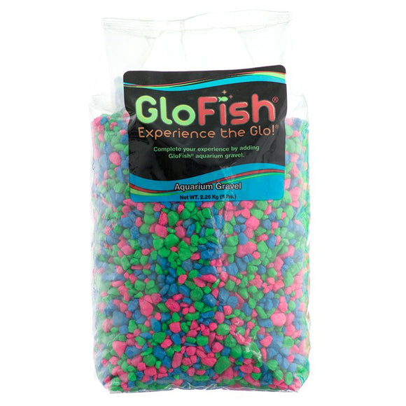 GloFish Aquarium Gravel Pink/Green/Blue Fluorescent