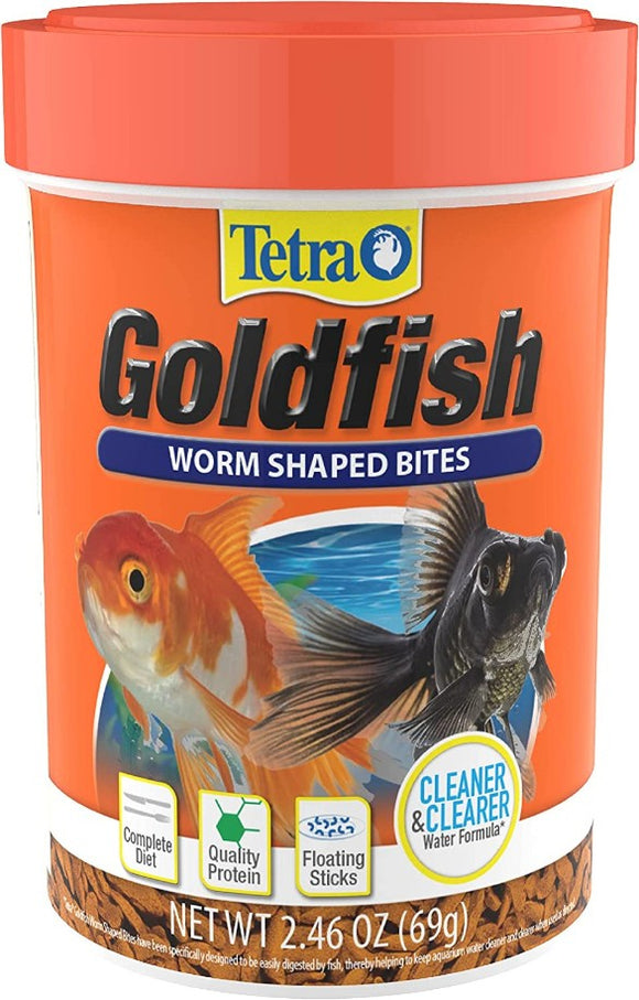 Tetra Goldfish Worm Shaped Bites