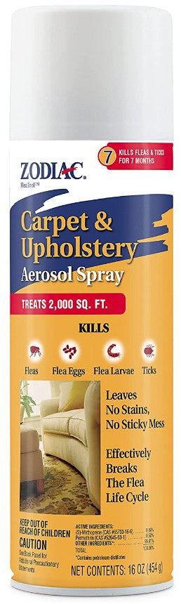 Zodiac Flea and Tick Carpet and Upholstery Aerosol Spray