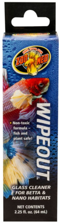 Zoo Med Wipeout Glass Cleaner for Betta and Nano Habitats