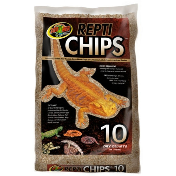 Zoo Med Repti Chips Aspen Wood Chips for Desert Lizards and Snakes