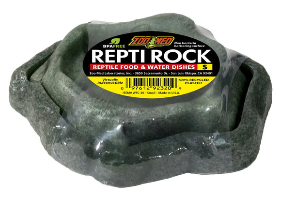 Zoo Med Repti Rock Reptile Food and Water Dishes Assorted Colors