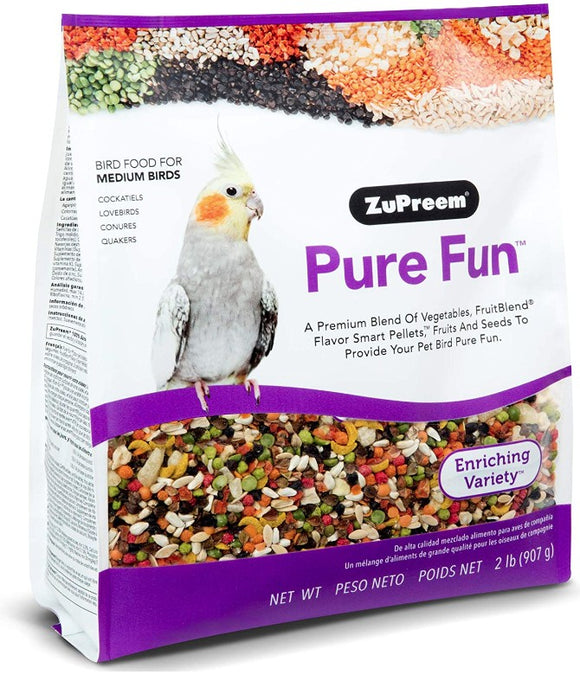 ZuPreem Pure Fun Enriching Variety Mix Bird Food for Medium Birds