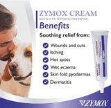 Zymox Skin Support Topical Cream with Hydrocortisone for Dogs and Cats